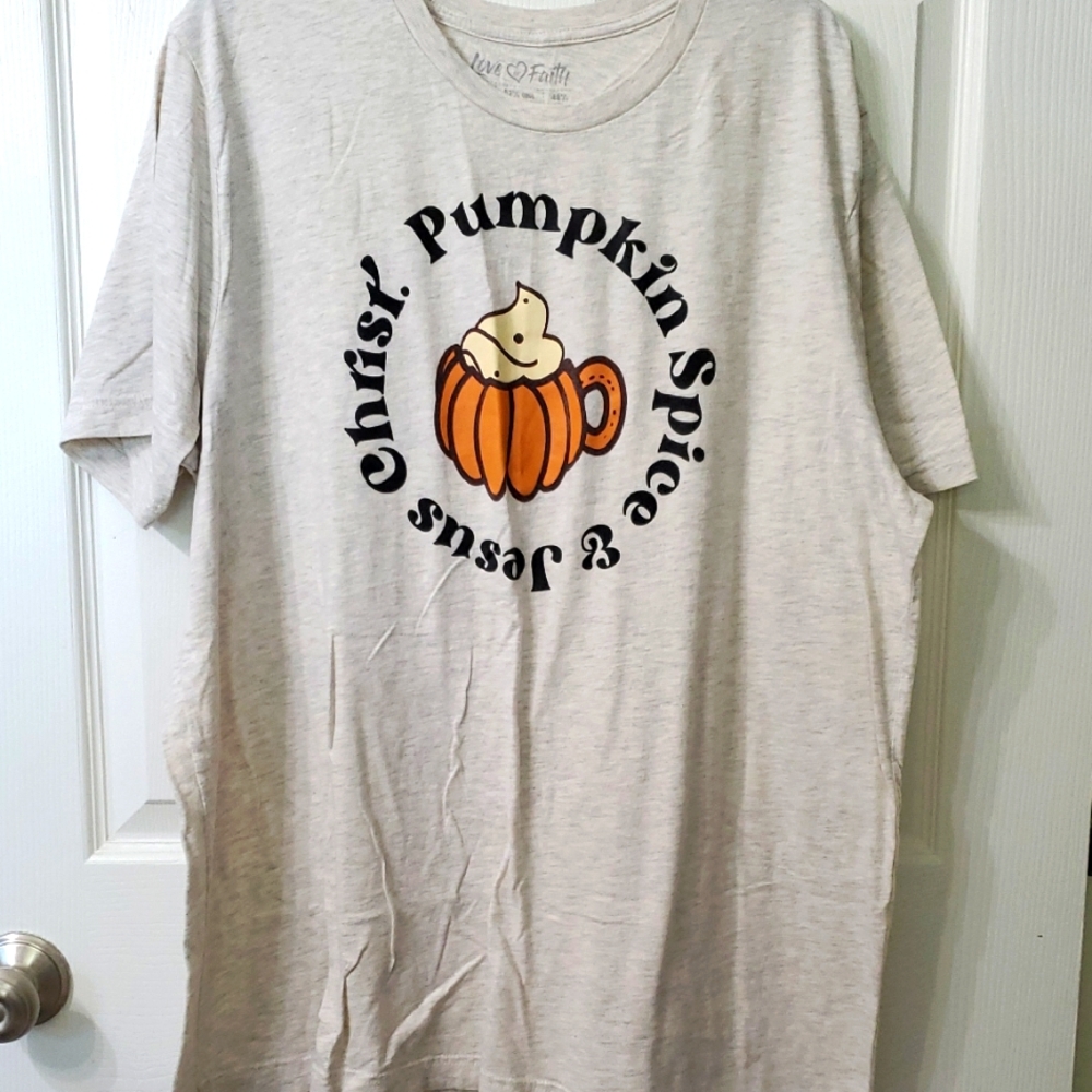Pumpkin Spice Graphic T-Shirt 2X